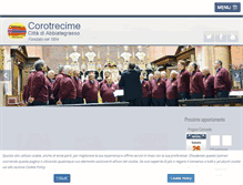 Tablet Screenshot of corotrecime.it